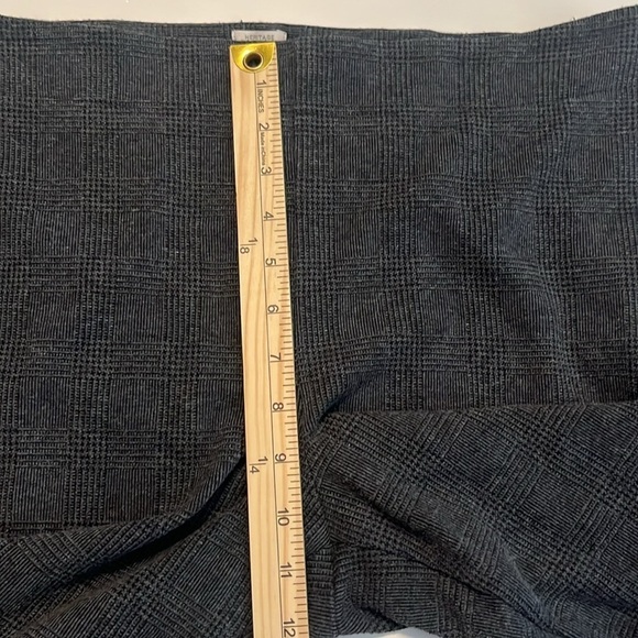 Talbots Dark Gray Glen Check Size Zip Heritage Fit Pant Size 14 - Picture 5 of 10